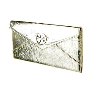 ✨Tory Burch Monogram Leather Clutch✨